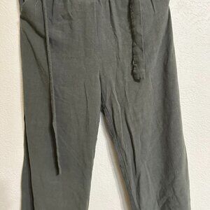 Mittoshop baggy capri-length green pants Size M